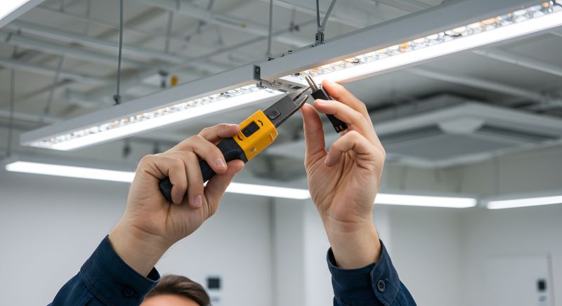 Fluorescent Light Installation detail