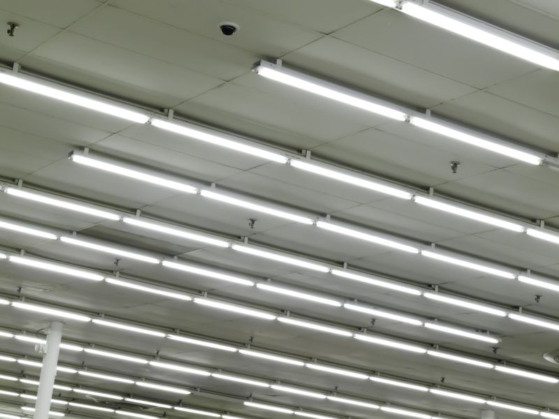 Fluorescent Light Installation detail